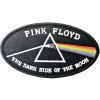 Pink Floyd Dark Side Of The Moon Oval Black Border Nažehlovačka Black
