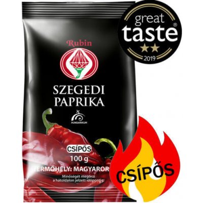 Rubin Szegedi Paprikafeldolgozó Kft. Szeged paprika štipľavá mletá 100 g