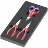 Wera 150181 Knipex kliešte s penovou vložkou, typ 9781, sada 2 (sada 3 kusov) 05150181001