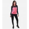 TUTA DONNA 101 CON BANDA E CAPPUCCIO IN FLEECE NERO/FUXIA Tg. XS