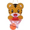 Veselý mini basketbalový kôš s loptou Tiger