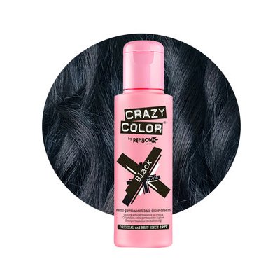 Crazy Color 030 farba na vlasy Black 100 ml
