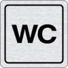 Nalepovacia tabuľka na dvere - WC