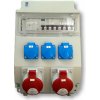 SEZ DK Zásuvková rozvodnica 2x3253+3x230 V, istená, s chráničom, IP 54