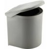 Elletipi BIG 24 L Plastový koš s rukojeťmi šedá bez víka