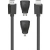 HDMI kábel Hama s 2 adaptérmi - 1.5 m – Čierna HR36396