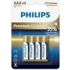 Batéria Philips LR03M4B/10 Premium Alkalické AAA 4ks