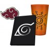 ABYstyle Dárková sada Naruto Shippuden sklenice zápisník odznak 400 ml