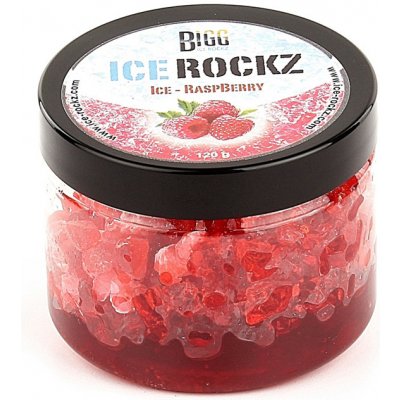 BIGG Ice Rockz minerálne kamienky Ice Malina 120 g