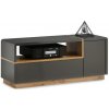Televízny stolík FRED antracit/dub artisan MZ0075 + záruka 3 roky zadarmo + záruka 3 roky zadarmo