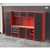 Feistos Juno 15 modulárna skriňa na náradie, čierno - červená 330 x 46 x 198 cm FE305015 Feistos