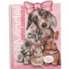 Depesche Depesche Kreatívny zošit Obleč ma TOPModel Cute Animals