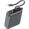 SWISSTEN POWER BANK 20000 mAh 45W S INTEGROVANÝM KÁBLOM USB-C VESMÍRNE STRIEBORNÁ