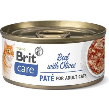 BRIT CARE cat ADULT BEEF paté olives 70 g