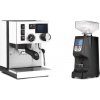 Rancilio Silvia BC PID, white + Eureka Atom 60, black