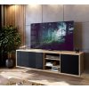 TV STOLÍK ALWIN DUB ARTISAN ČIERNY 156 cm