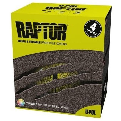 Raptor farebný tvrdý ochranný náter SET 1,05 l ral 9011 grafitová čierna