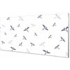 Nástenný panel Vtáky s kvetinami 100x50 cm