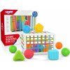 WOOPIE Flexibilný senzorický triedič vkladanie tvarov 13 ks