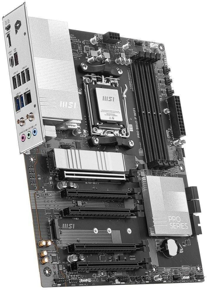 MSI PRO B840-P WIFI – moderná doska s Wi-Fi pre stabilný a výkonný herný počítač.