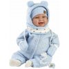 Llorens 84479 NEW BORN realistická bábätko so zvukmi a mäkkým látkovým telom 44