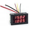 Panelový ampérmeter s voltmetrom 200V 10A