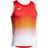 Joma Tréningové tričko ELITE VII T-SHIRT RED-WHITE-YELLOW SLEEVELESS Veľkosť: L