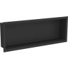 Mexen X-Wall-R zapustená polička s okrajom 60 x 20 cm, čierna - 1970602010