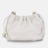 Mini béžová kožená kabelka crossbody z pravej talianskej kože Wojewodzic 31989/S06/Z