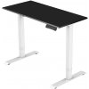 Delso Výškovo nastaviteľný stôl ADJUSTER PRO 80 x 160 cm čierna / biela