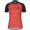 SCOTT Cyklistický dres s krátkym rukávom - ENDURANCE 30 - čierna/červená