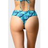 VFstyle Spodný diel plaviek s vysokým pásom Eleanor šupinky tyrkysové Veľkosť: M