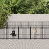 Vonkajšia voliéra pre psy oceľová 46,1 m²-ForU-3124650