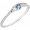 Nefertitis Prsteň strieborný s London topazom a zirkónom Ag 925 031121 LT - 62 mm (US 10) 1,25 g