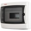 Rozvodnica na omietku 8 modulov ACQUA 3908-T plastová, IP65, priehľadné dvere