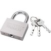 Zámok visiaci 30mm, oceľový, poniklovaný, 3x bezpečnostný kľúč