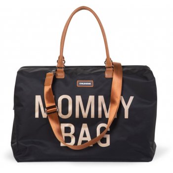 Childhome Mommy Bag Big čierna zlatá