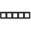 ABB, s.r.o. Levit - 3901H-A05050 63 - Rámček päťnásobný - onyx/dymová čierna