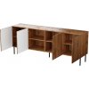 JUNGLE komoda 190x40,5x74,5 dub wotan + čierné nohy