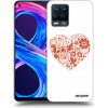 Picasee silikónový čierny obal pre Realme 8 Pro - Veľké srdce