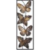 Wallity Nástěnná kovová dekorace BUTTERFLY II černá/zlatá