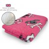 DRYBED Premium Vet Bed Crossbones fuchsia 150 x 100 cm