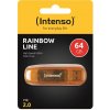 INTENSO Rainbow Line, 64GB, USB 2.0, Orange