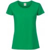Zielona koszulka damska Iconic 195 Ringspun Premium Premium Fruit of the Loom zelená XS Fruit of the Loom 5904882127334