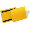DURABLE Magnetické vrecko na dokumenty 210x148mm na šírku 50ks žlté