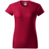 Malfini Basic 134 dámske tričko - Červená-Marl, XS - cervena-marl, xs
