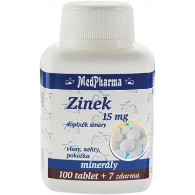 MedPharma Zinek 25 mg Forte 107 tabliet od 4,26 € - Heureka.sk