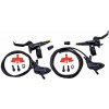 Shimano DEORE BL-M6100+BR-M6120 set kotúčových bŕzd, FRONT+REAR, 2x 4piest