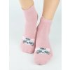 Dievčenské ABS ponožky SB009 - 15-18 / púdrová ružová