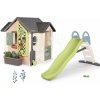 Set domček pre záhradníka Garden House Life Smoby rozšíriteľný s 2 metrovou šmykľavkou s vodotryskom